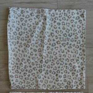 100% LINEN Taupe & Cream Pillow Cover 20x20 Handmade by Arianna Belle